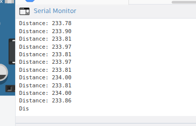 Serial Monitor HC-SR04